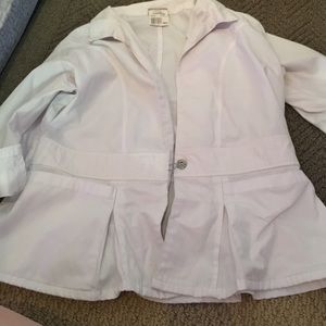 Urbane scrubs white lab coat size medium